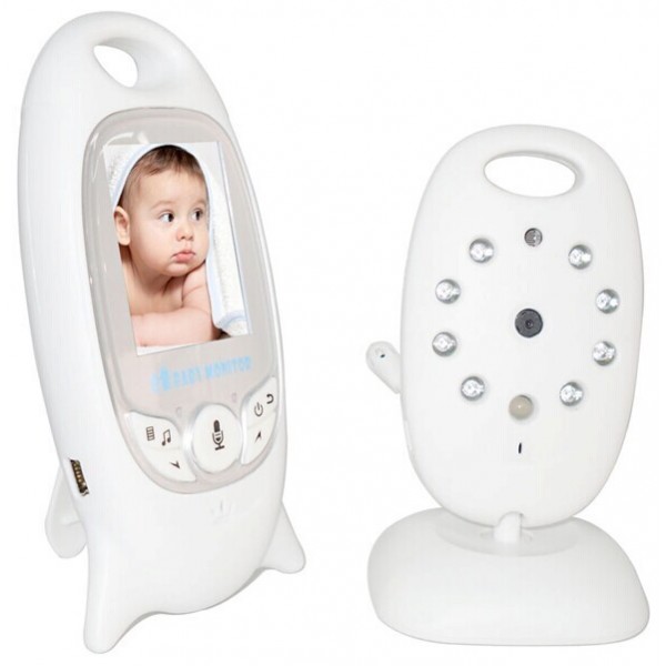 2.4 g wireless baby monitor, night vision intercom. Temperature display, digital signal transmission