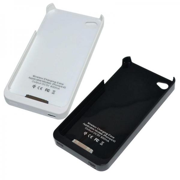Qi Wireless Charger Receiver Case For Iphone 4 4S iPhone4S,black