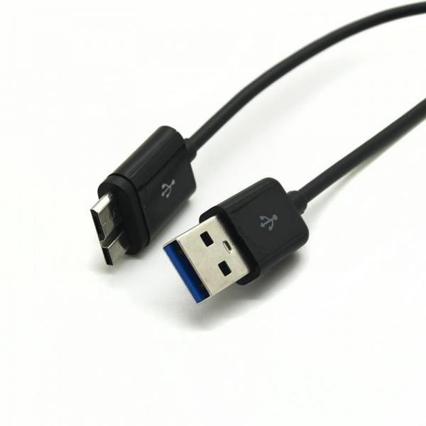 2 meter High quality usb 3.0 data cable for samsung note3 Black