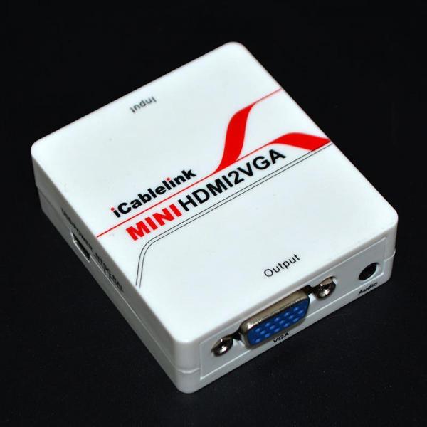 Mini hdmi to VGA /Audio Converter Adapter Icablelink Brand