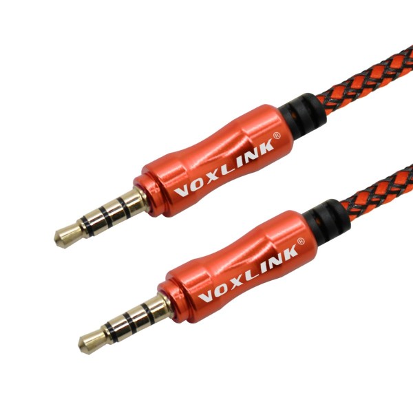 VOXLINK The new aluminum weave male to male audio cable car AUX audio cable car line 3.5MM