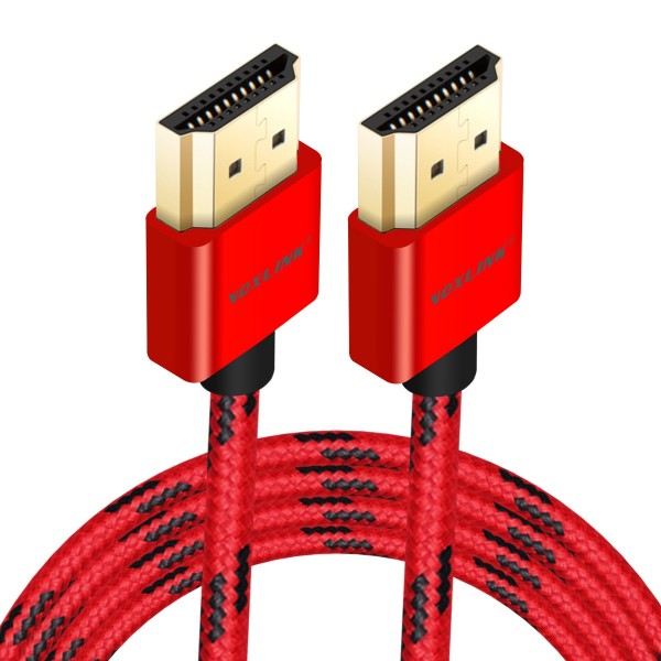  VOXLINK Tiger pattern 1.4v 19 + 1 High Speed Gold Plated HDMI 1080P cable red 3m