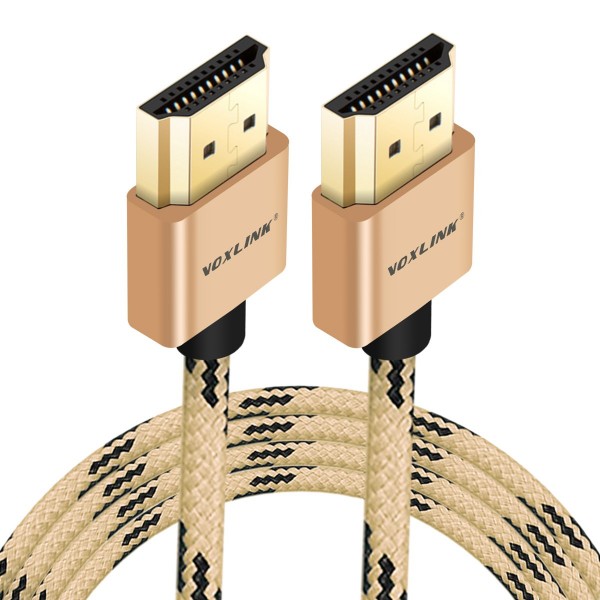  VOXLINK Tiger pattern 1.4v 19 + 1 High Speed Gold Plated HDMI 1080P cable Tu Hao gold 2m