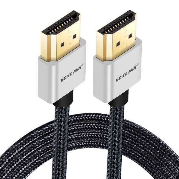 VOXLINK 1.4v 19 + 1 High Speed Gold Plated HDMI 1080P cable black cotton thread 1m