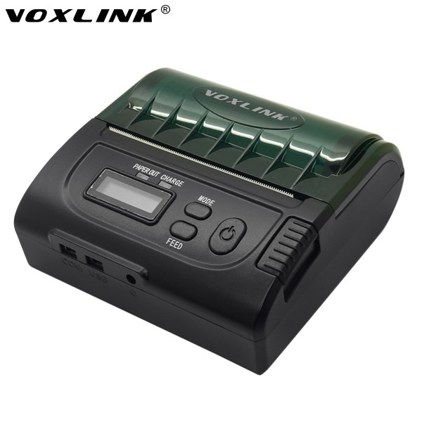 80mm Bluetooth Thermal Printer Portable Wireless USB Receipt Printer Android iOS Windows Multifunctional Display Compatible For POS