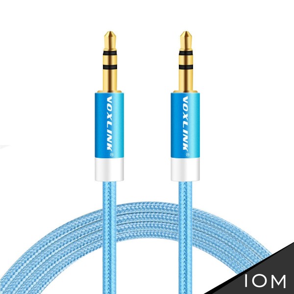 VOXLINK The new aluminum weave male to male audio cable car AUX audio cable car line 3.5MM