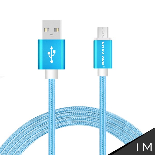 Voxlink Type C Cable MacBook Chomebook Xiaomi Nexus Letv Oneplus Nylon Braided Data Charging Wire Fast Charge USB 3.0 2.0 0.5m