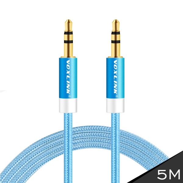 VOXLINK The new aluminum weave male to male audio cable car AUX audio cable car line 3.5MM