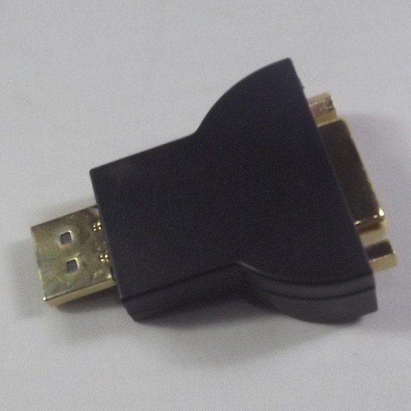 Displayport male to DVI female adapter black