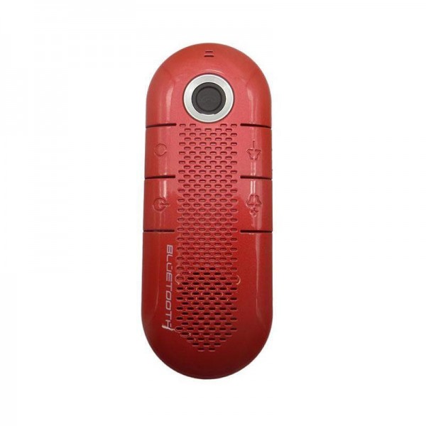 Wireless Stereo Bluetooth v3.0 Handsfree Multipoint Speakerphone Car Kit,red