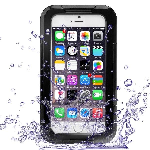 Waterproof Shockproof Dirt SnowProof Cover case with Stand Function for iPhone6 plus ,black