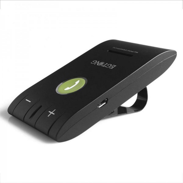 New Car Bluetooth Kit Handsfree Speakerphone Speaker & Mic For Cell Phone iPhone,black