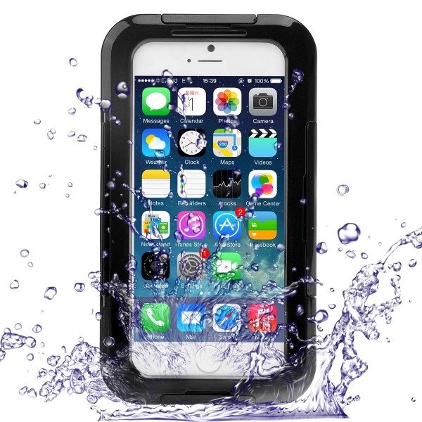 Waterproof Shockproof Dirt SnowProof Cover case with Stand Function for iPhone6 ,black