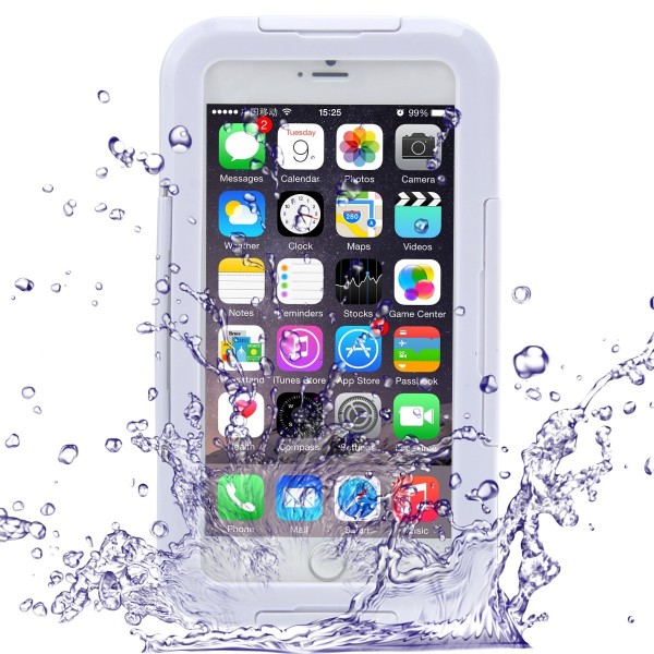 Waterproof Shockproof Dirt SnowProof Cover case with Stand Function for iPhone6 plus ,white