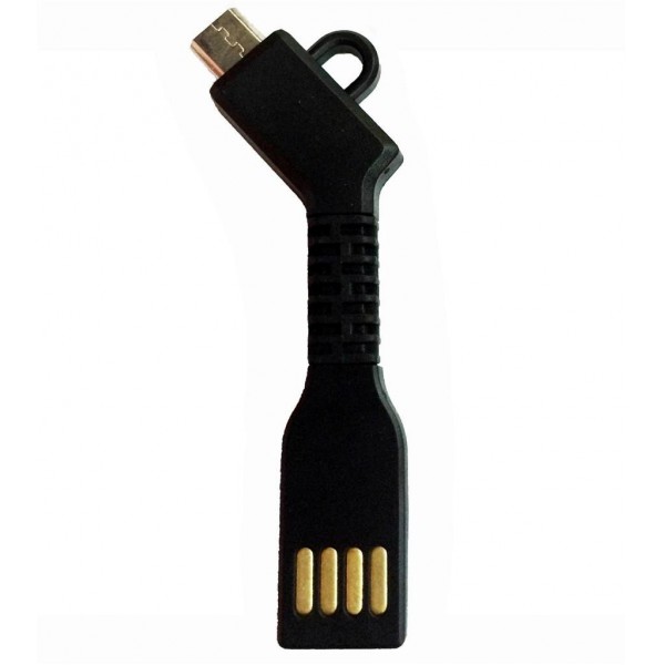 Key Buddy Micro USB Flexible Keychain Charging & Data Sync Cable,Keychain micro usb cable charger for Samsung ,white