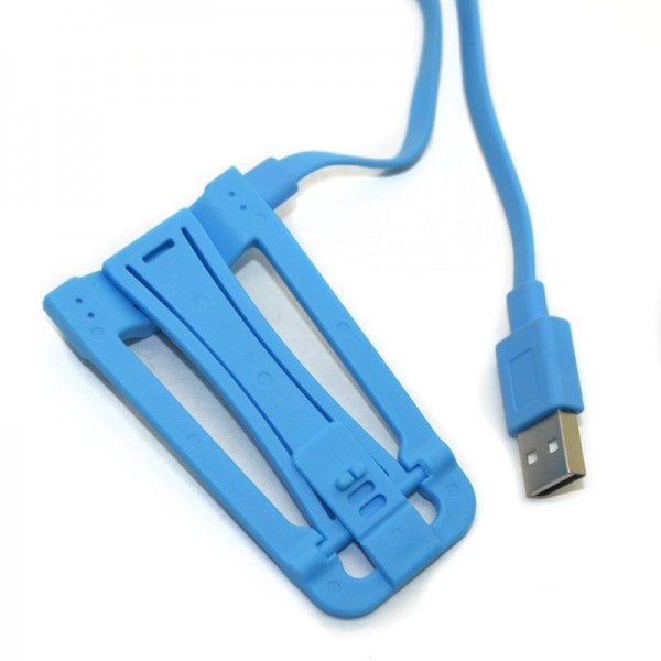 High quality NEW Data cable bracket cable stand phone holder for samsung Galaxy S2 S3 S4,blue