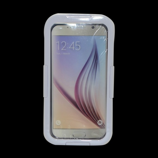 Waterproof Case Dustproof Shockproof Gel Touch Screen Ipx8 Swimming Diving Cover For Samsung GALAXY S6/S6 EDGE、white