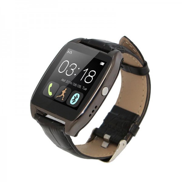 1.54inch TFT screen Bluetooth V4.0 watch phone,MTK2501 Smart Wrist Watch Phone For IOS iPhone Android Samsung,black