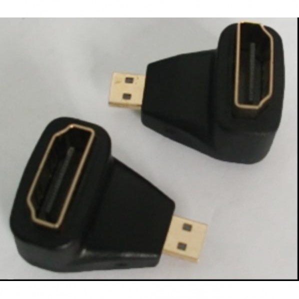 MICRO HDMI MALE TO HDMI FEMALE ADAPTOR,90°ANGLE TYPE