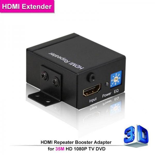 HDMI Signal Amplifier HDMI Repeater Booster Adapter Support 3D/Compressed audio for HD 1080P TV DVD