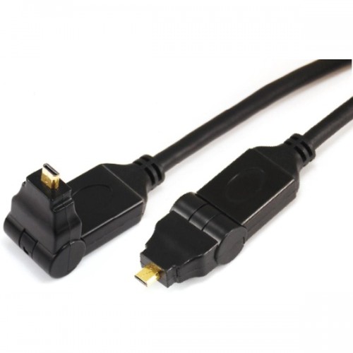 Micro HDMI male(swing type) to Micro HDMI male(swing type) cable 11-X-011