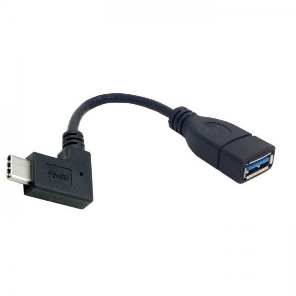 USB3.0 to Elbow 3.1 Type C Male Connector to A Female OTG Data Cable for Tablet & Phone