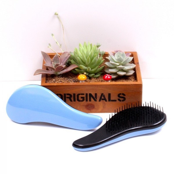Hair Brush Combs Magic Detangling Handle Tangle Shower Salon Styling Tamer Tool-blue
