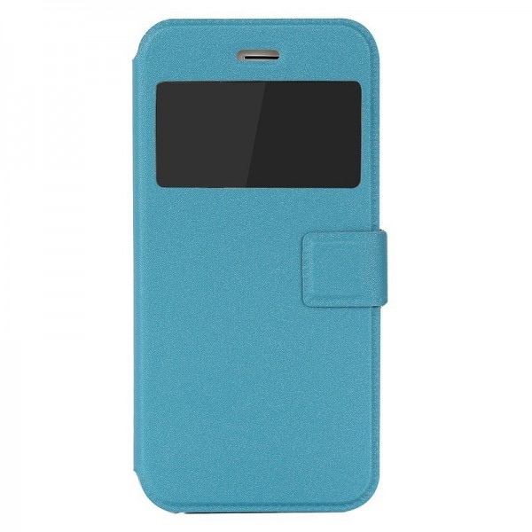 Wallet TPU Silicone Cover PU Flip Leather Phone Cases For iPhone6 4.7 inch, BLUE