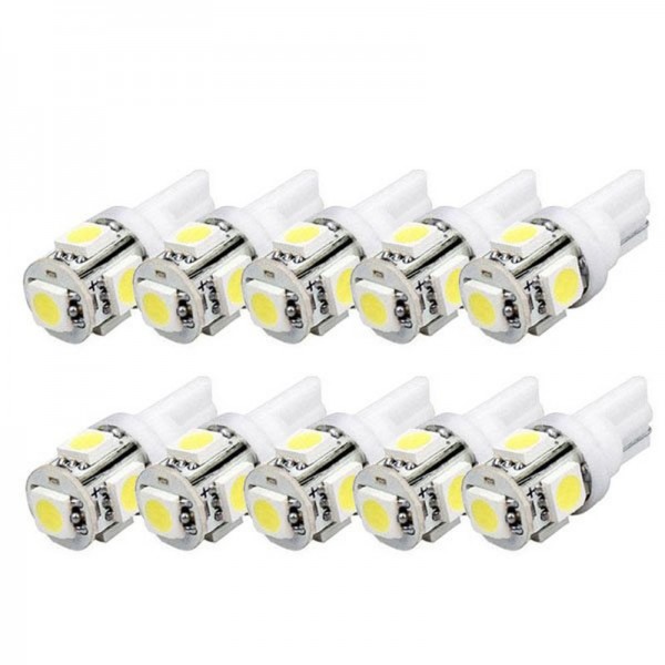 1pcs T10 Wedge 5-SMD 5050 Xenon LED Light Bulbs 360 Degree LED Light Bulb with Car Tail Light