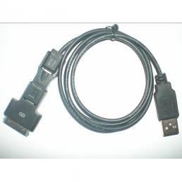 USB2.0 3 IN 1 USB TO MINI 5PIN / MICRO 5PIN /IPHONE black