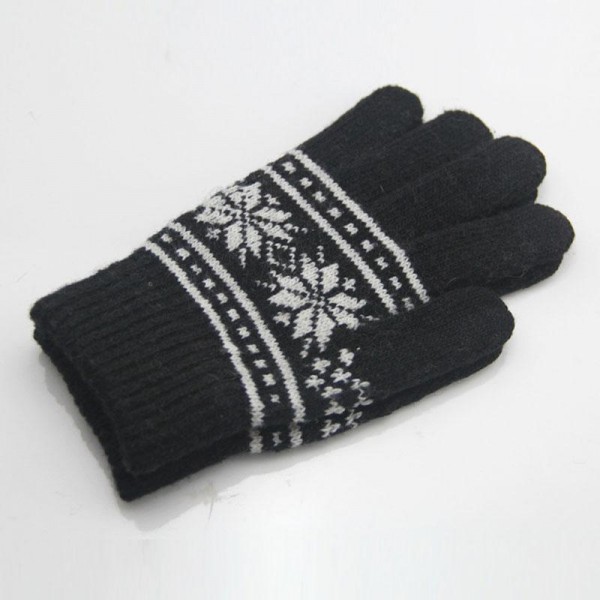 Unisex Warm Capacitive Touch Screen Gloves Winter Snow For Smartphone Tablet-black