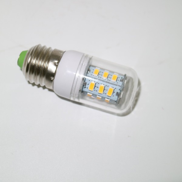 3W 24LEDs 220V 5730SMD Corn Bulbs Light E27 5730 24LEDs Lamps High Brightness,led E27 MD5730 lamp light ,Warm white
