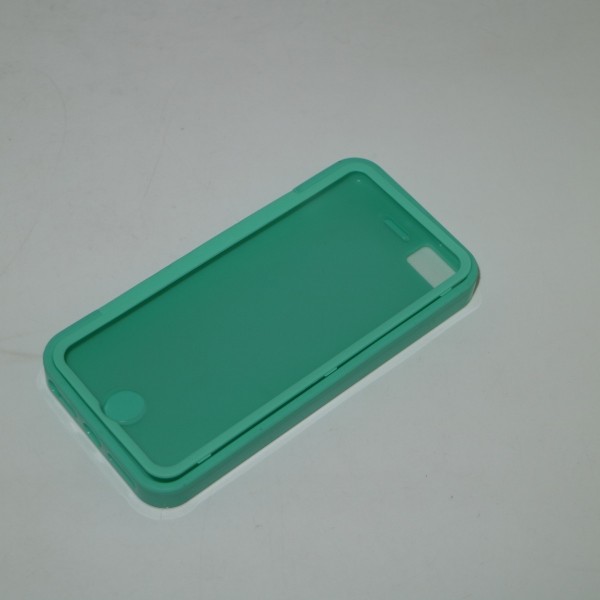 Full Screen Window ,Touch Transparent View Flip Case Cover for iPhone5S ,green