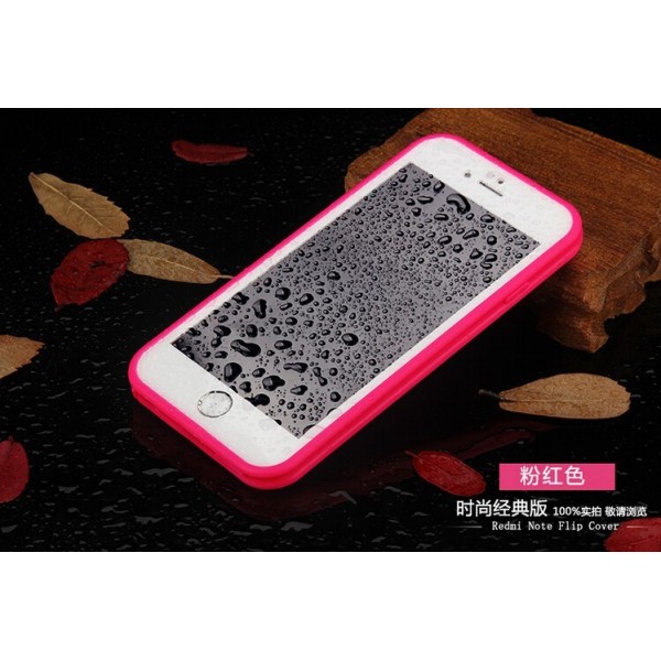 Waterproof Full Screen Window ,Touch Transparent View Case Cover,waterproof case for iphone 6 4.7inch,pink