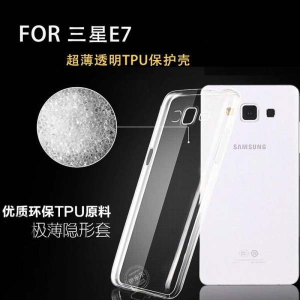 Ultra Thin Soft Silicon TPU Clear Phone Case For Samsung Galaxy E7