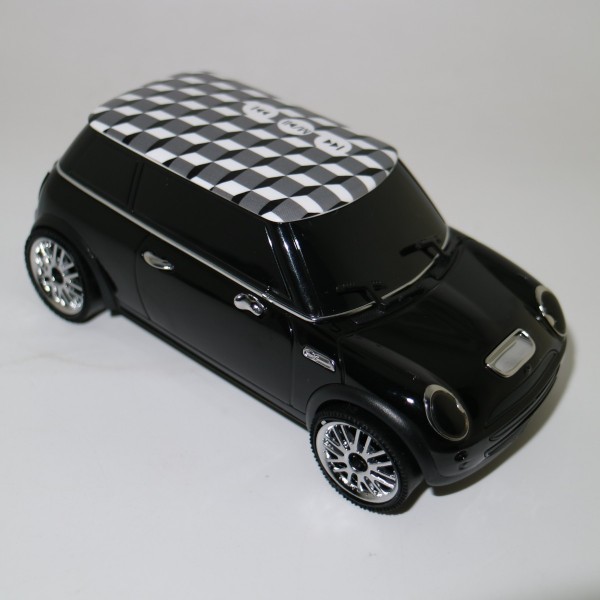 Fashion Portable Music gadget gift Mini Car Shaped Speaker with FM,Black