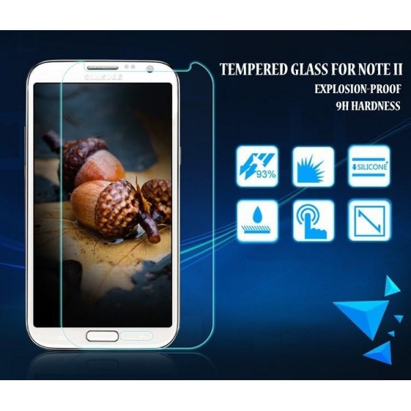 0.3mm Ultra Thin HD Clear Tempered Glass Screen Protector for Samsung note2-opp package
