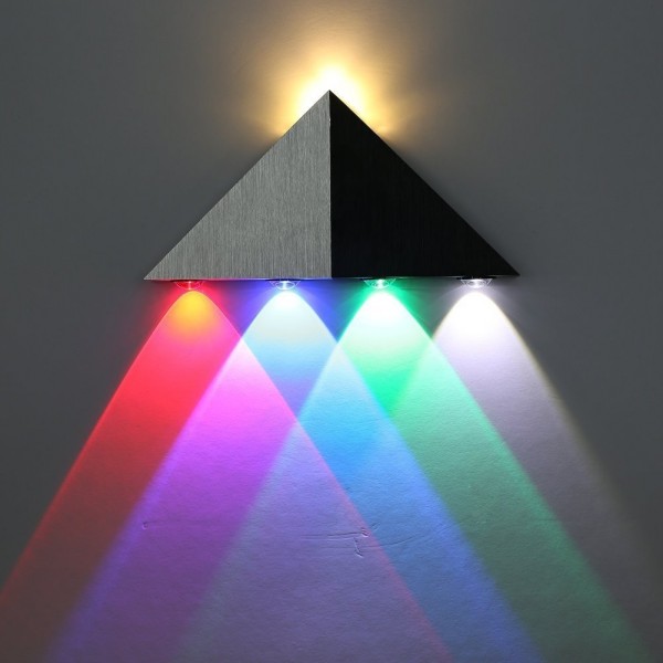 Voxlink LED 5W modern design dreieck wand Wandleuchte Warmweiß Wandlampe Flurlampe Wandbeleuchtung Treppenleuchten Desig