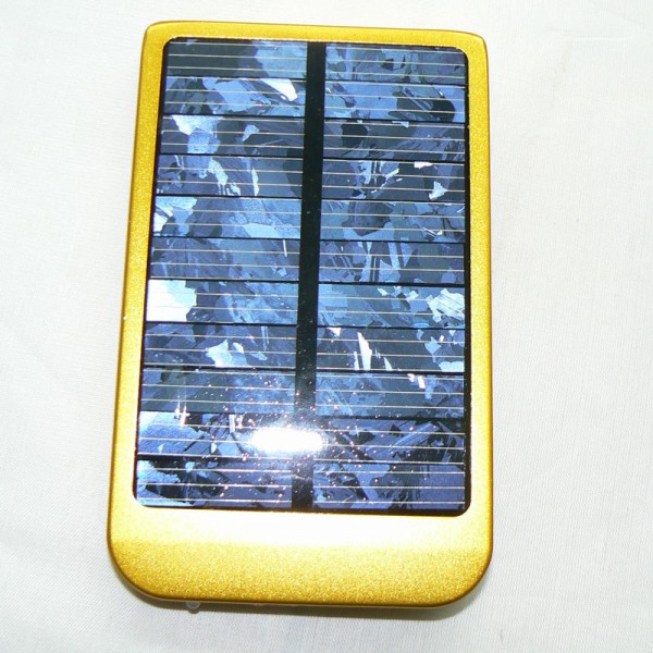 gold Solar charger for Mobilephone (2600mAh 0.7W)