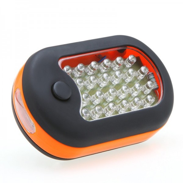 Super bright 27 LED Hook Lighting led Flashlight emergency Torch work light lamp with Magnet and 2 Light Modes