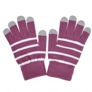 Unisex Warm Capacitive Touch Screen Gloves Winter Snow For Smartphone Tablet-light purple