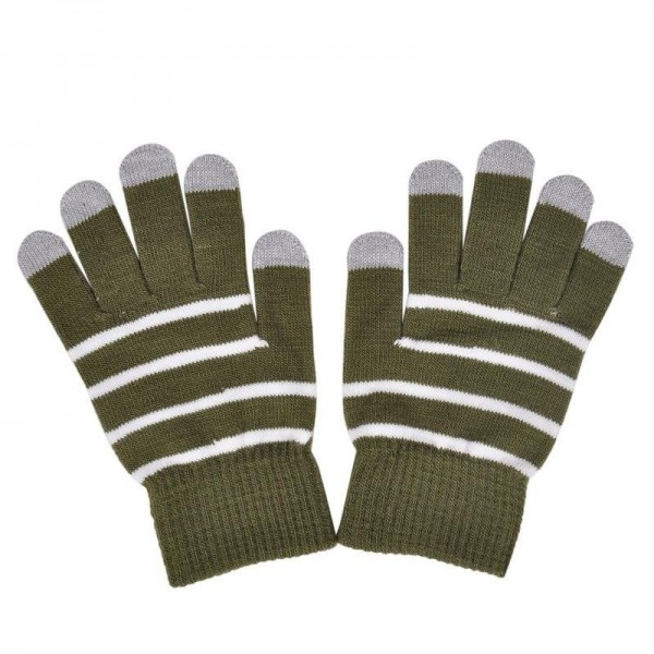 Unisex Warm Capacitive Touch Screen Gloves Winter Snow For Smartphone Tablet-green
