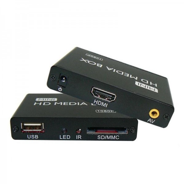 Mini 1080P Full HD Media Player-MKV/RM-SD/USB/SDHC/MMC HDD-HDMI(BOXCHIP F10)
