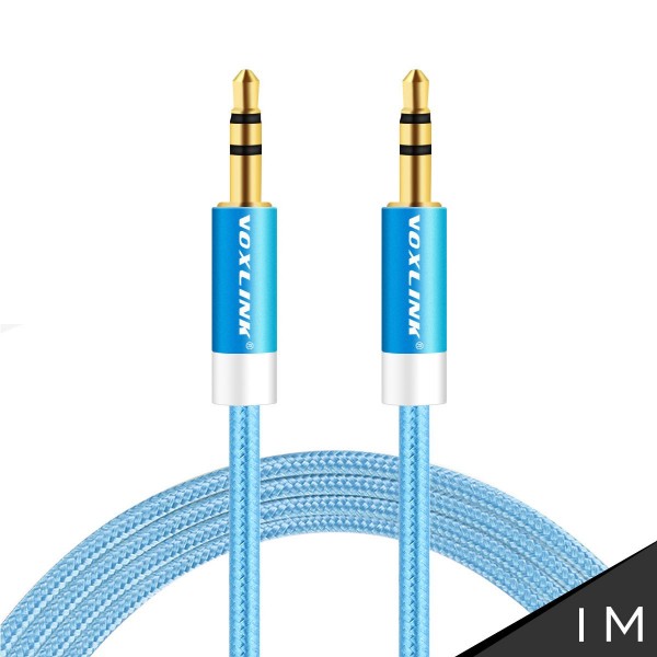 VOXLINK The new aluminum weave male to male audio cable car AUX audio cable car line 3.5MM