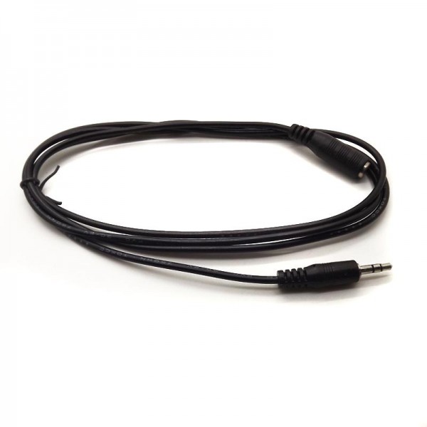 3.5mm Stereo Audio Cable M/F 1.5m 5ft black