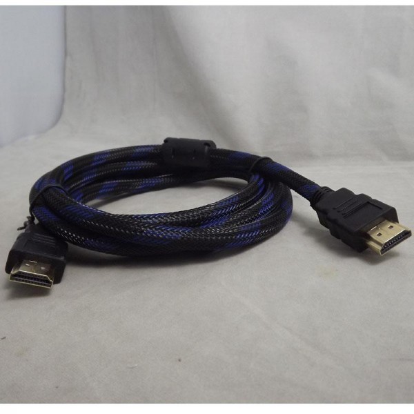 6ft 1.8M HDMI1.3 cable with dual ferrite cores and nylon mesh