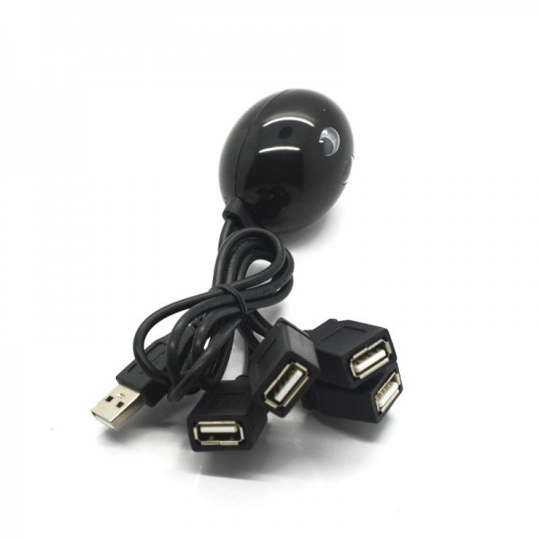 Brand New Octopus shape Mini High-speed USB 2.0 4 port USB HUB black