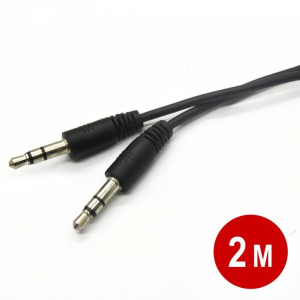 Cord 1x1 (Audio Jack 3,5 mm each one) 2 MTS black