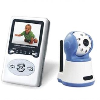 2.4G wirelss digital baby monitor,150m.with night vision two-way talkback function