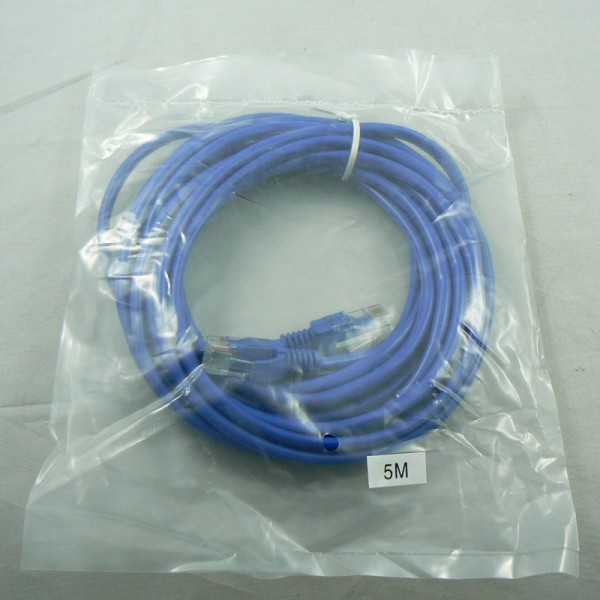 Cat5e UTP RJ45 Ethernet Network Cable 350MHz 28AWG CCA PVC 5M